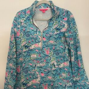 Lilly Pulitzer Skipper Popover Cape Cod Print Size S